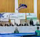 Trampolin Wettkampf Schloss Cup 2026 in der Mehrfach-Turnhalle Hellmatt in Wildegg