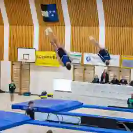 Trampolin Wettkampf Schloss Cup 2026 in der Mehrfach-Turnhalle Hellmatt in Wildegg