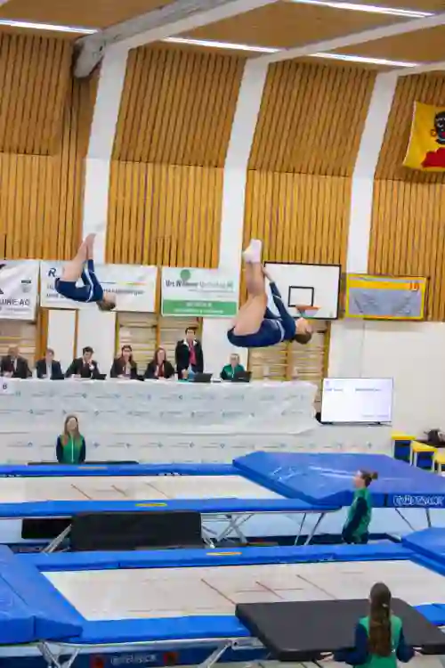 Trampolin Wettkampf Schloss Cup 2026 in der Mehrfach-Turnhalle Hellmatt in Wildegg