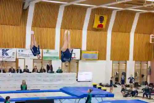 Trampolin Wettkampf Schloss Cup 2026 in der Mehrfach-Turnhalle Hellmatt in Wildegg