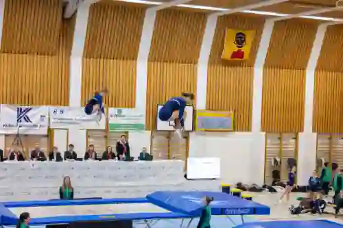 Trampolin Wettkampf Schloss Cup 2026 in der Mehrfach-Turnhalle Hellmatt in Wildegg