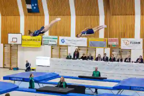 Trampolin Wettkampf Schloss Cup 2026 in der Mehrfach-Turnhalle Hellmatt in Wildegg