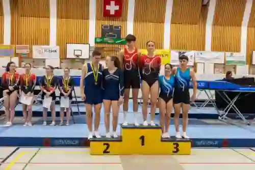 Trampolin Wettkampf Schloss Cup 2026 in der Mehrfach-Turnhalle Hellmatt in Wildegg