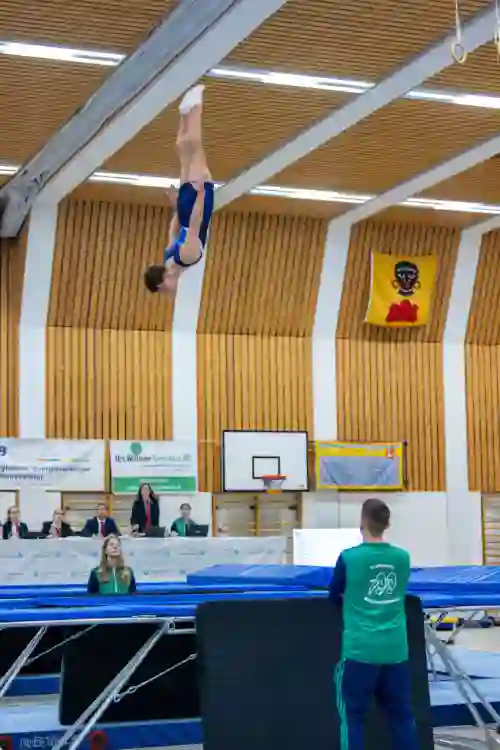 Trampolin Wettkampf Schloss Cup 2026 in der Mehrfach-Turnhalle Hellmatt in Wildegg