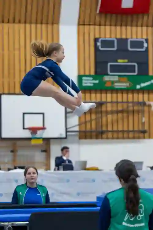 Trampolin Wettkampf Schloss Cup 2026 in der Mehrfach-Turnhalle Hellmatt in Wildegg