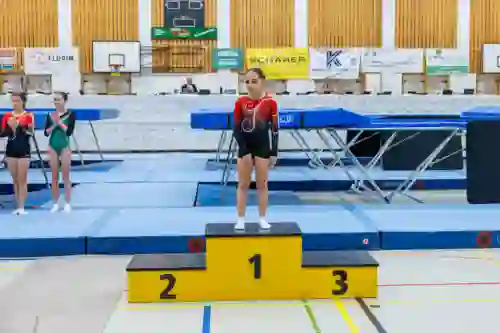 Trampolin Wettkampf Schloss Cup 2026 in der Mehrfach-Turnhalle Hellmatt in Wildegg