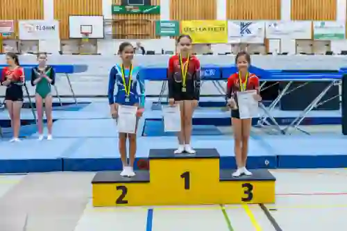 Trampolin Wettkampf Schloss Cup 2026 in der Mehrfach-Turnhalle Hellmatt in Wildegg