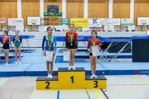 Trampolin Wettkampf Schloss Cup 2026 in der Mehrfach-Turnhalle Hellmatt in Wildegg