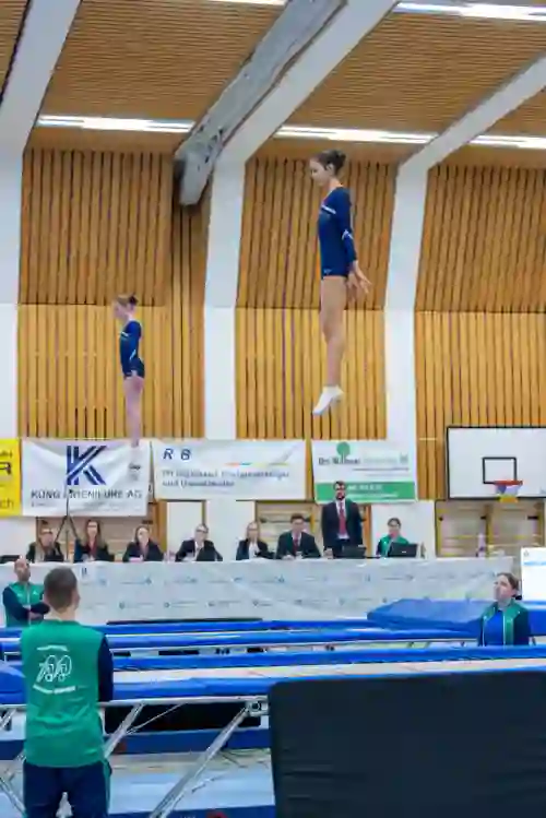 Trampolin Wettkampf Schloss Cup 2026 in der Mehrfach-Turnhalle Hellmatt in Wildegg