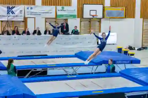 Trampolin Wettkampf Schloss Cup 2026 in der Mehrfach-Turnhalle Hellmatt in Wildegg