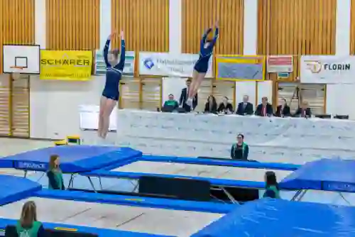 Trampolin Wettkampf Schloss Cup 2026 in der Mehrfach-Turnhalle Hellmatt in Wildegg